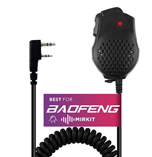 Original Baofeng UV-82 2 Dual PTT Speaker Mic Microphone for Baofeng UV-82 UV-82HP GT-5TP Portable Radio Walkie Talkie Ham Radio BF-UV82
