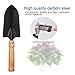 Garden Little Tool Sets - Wooden Handle Black Metal Gardening Tools Include: Trowels, Cultivator and Trans-Planter - Awesome for Family Use Growing Mini Succulent