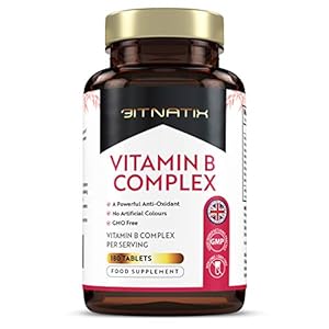 Vitamin B Complex Supplement | 180 Tablets | 6 Month Supply | Powerful Antioxidant | No Artificial Colours | GMO Free…