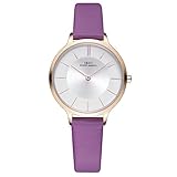 IBSO Women Fashion Simple Watch Ultra-Thin Retro Quartz Analog Leather Strap Ladies Wristwatch