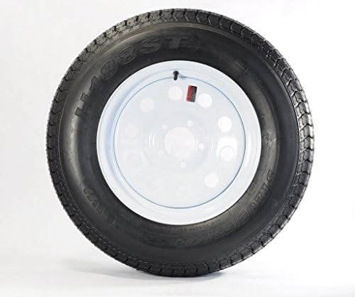 205/75D15 Trailer Tire with Rim (White Mod Rim)