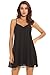 PrinStory Women's Summer Spaghetti Strap Chiffon Sleeveless Beach Slip Dress