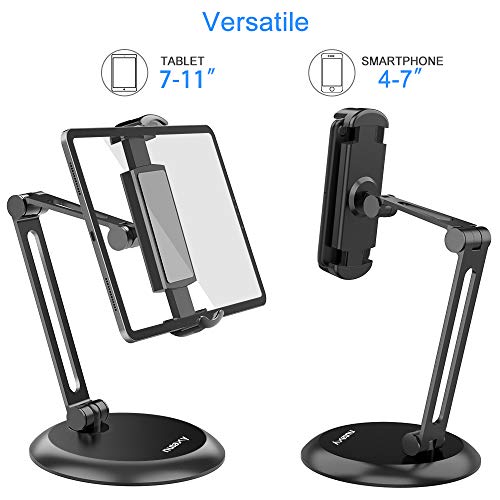 Nulaxy Adjustable Tablet Stand, Heavy Duty Desktop Tablet Holder Mount