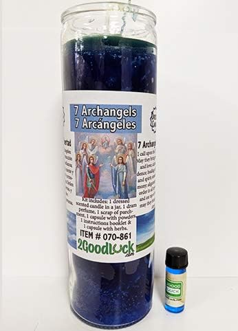 7 Archangels Dressed Candle Kit - Veladora Preparada 7 Arcangeles