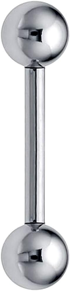 Titanium steel straight barbell piercing 1.2mm / 16G - various sizes