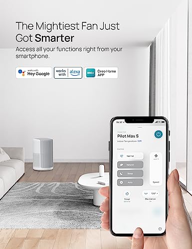 Dreo Air Purifiers for Bedroom, Smart WiFi Alexa/Google Control, Fits for Allergy, Pets, 3-in-1 Filter, Removes Up to 99.97% of Particles Dust Smoke Pollen, 20dB Low Noise, PM2.5 Sensor 6 Modes