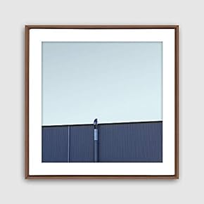 Framed Geometric Building Home Artwork for Living Room Bedroom