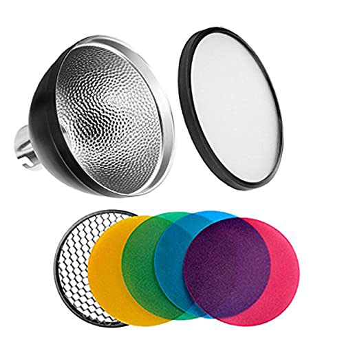 Godox AD-S2 Standard Reflector with Soft Diffuser and ad-s11 Witstro Flash Speedlite Accessories for Godox AD200pro II AD200 AD200PRO AD360 AD360II Flashes