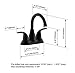 Derengge F-4505FF-MT Two Handle Bathroom Sink Faucet with Push up Pop-up Drain, cUPC NSF AB1953, Matte Black