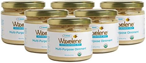 WaxeleneMulti-Purpose Ointment, Organic, Large Jar, Pack of 6
