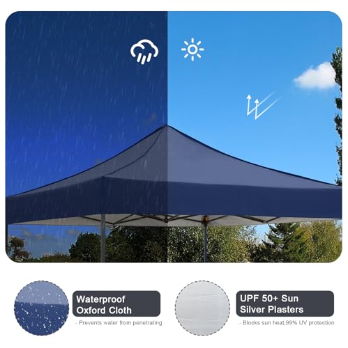 AERGERGER 10x10 Pop Up Canopy Tent with Awning | Heavy Duty Waterproof Gazebo for Outdoor Parties image 23