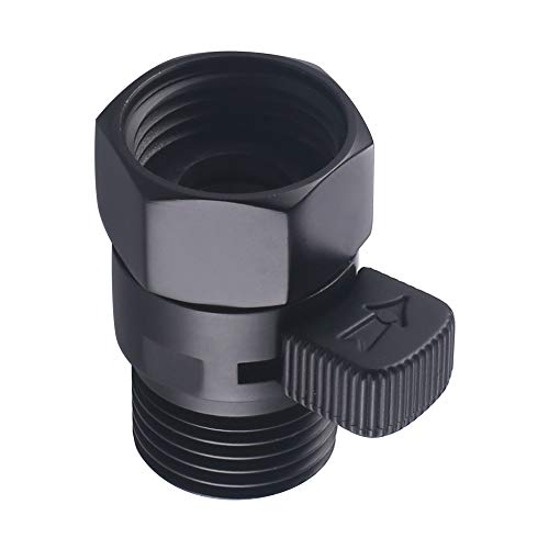 Shower Valve Matte Black, Aomasi Brass Cut Off Valve Gate Flow Rate