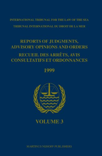Reports of Judgments, Advisory Opinions and Orders Recueil des Arrets, Avis Consultatifs et Ordonnances