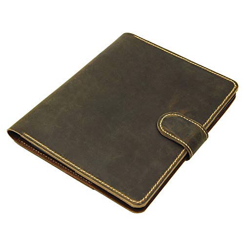 Vintage Distressed Cow Leather iPad Folio Organizer iPad Pro 10.5 Cover Case Stand Apple Pencil Holder SZ01 (iPad Pro 10.5)