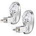 Plug in Night Light, Emotionlite LED Projector Nightlight, Multi Colored Rotates, Dusk to Dawn Sensor, for Kids Adults Bedroom Bathroom Hallway Stairways Kitchen Corridor, UL Listed, 2 Pack