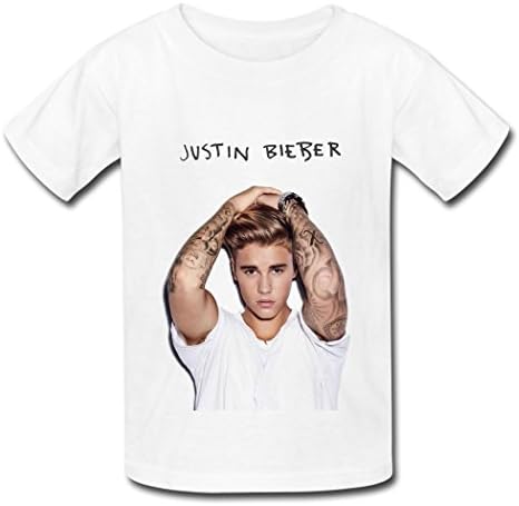 Hot Justin Bieber Poster 2016 T Shirt For Kids/Youth White XS