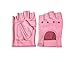 Women's AL3012 All leather Fingerless gloves X-Small Pink