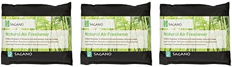 Activated Charcoal Home Odor Eliminator Bag by Sagano 3-pc Discounted Bundle (3 Items)