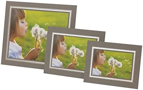 Kenro Whisper Slimline Black Photo Frame 8x6 / 15x20cm With Silver Plated Edging - WSS1520B