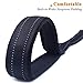 VIVAGLORY Short Dog Leash Closelyt Traffic Leash for Dog with Soft Padded Handle for Training & Walking, Padded Neoprene & Heavy Duty, 18inch, Black