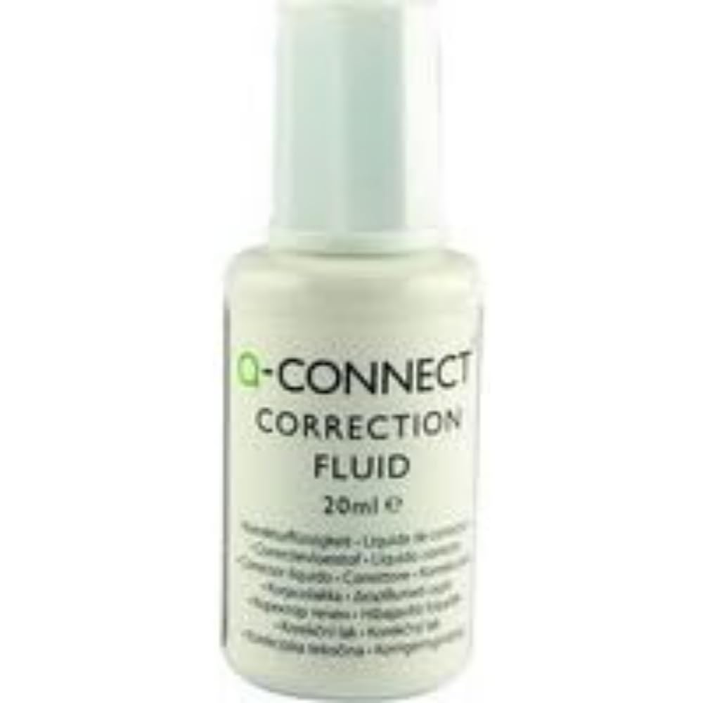 Q-Connect 20ml Correction Fluid - Pack of 10