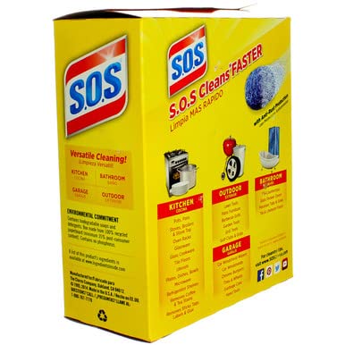 S.O.S. STEEL WOOL SOAP PADS 10 PADS