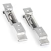SANON 2 Stuks Trailer Nummerplaathouders Clips Nummerplaatbeugels Roestvrij Verend Staal Paar Tr112-Maat Plaat 11Cm…
