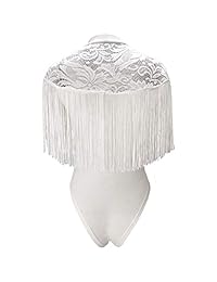 lot de encaje elástico con flecos para dama