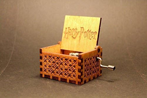 HOSALA Personalizable Music Box Handmade Engraved Wooden Perfect Gift (Wood, Harry Potter)