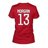 FreshRags Alex Morgan 13 US Women's Soccer Fan JR Fit Ladies sided T-Shirt