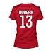 FreshRags Alex Morgan 13 US Women's Soccer Fan JR Fit Ladies sided T-Shirt