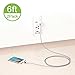 AOFU Lightning Cable,2Pack 6FT/2M iPhone Lightning Cable USB Charging Cable Cord for iPhone (Gray+White)