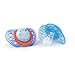 Chicco Flair Orthodontic BPA-Free Pacifier with Reusable Sterilizing Case, 2-pack, Teal/Green, 6-12m