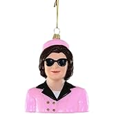 FMR 35th First Lady Jackie O Kennedy Onassis Fashion Icon Glass Ornament