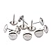 100 Pieces Upholstery Tacks Furniture Nails Silver Upholstery Pins 7/16 Inch Nailhead Decorative Trim for Upholstered Furniture Cork Board or DIY Projects