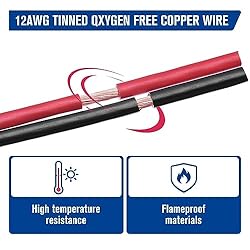 Anina 6 Pin 12AWG DC Power Cord Cable, 1M Short