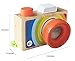 Wooden Mini Camera Toy with Multi-Prisms Kaleidoscope for Toddlers