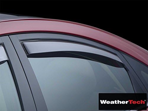 Side Window Deflector Visor Rainguard Rear Light Tint - Fits Mitsubishi Mirage G4-2017 | 17 (WEA-TMN-238) Rear Only