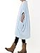 Mordenmiss Women's Doll Collar Casual Sleeveless Top With Big Pockets XL Style 1-Light Blue