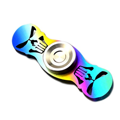 Chengcaifengye Skull Face Rainbow Fidget Finger Toy 