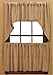 Lasting Impressions Burlap Natural Cotton Window Tiers (Set of 2) 24