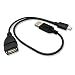 AuviPal 2-in-1 Micro USB to USB Adapter (OTG Cable + TV's USB Power Cable) - Black