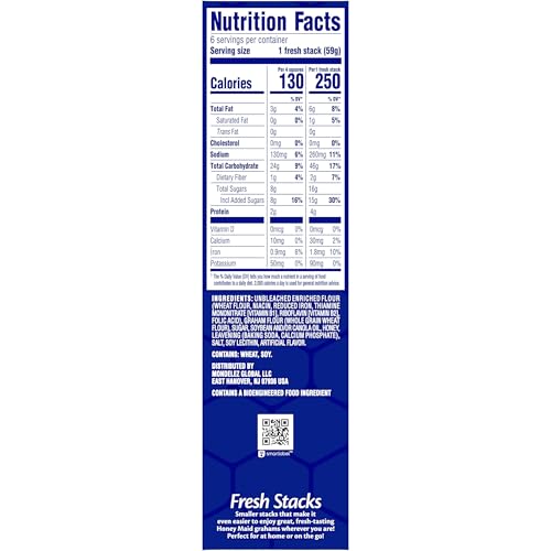 HONEY MAID FRESH STACKS GRAHAM CRACKERS, 12.2 OZ (6 STACKS)