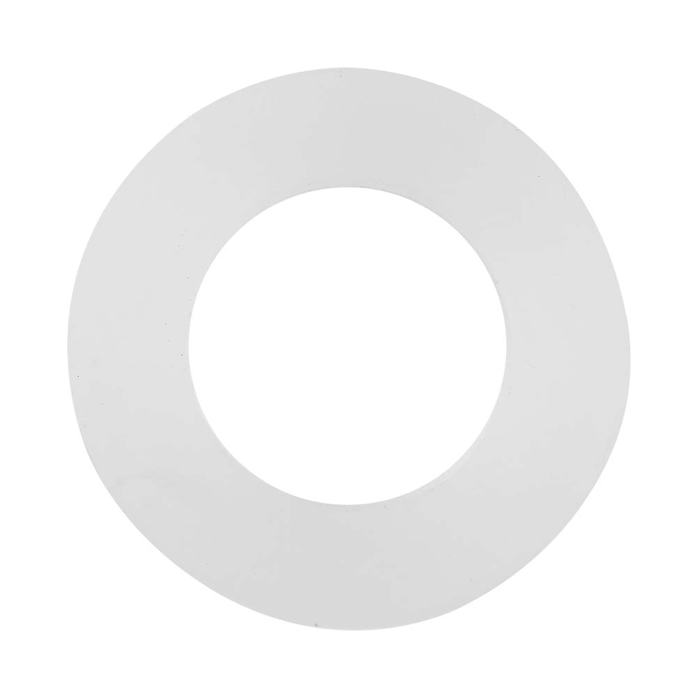 Flat Gasket Washer Circle Silicone White Flat Rubber Washers Replacement Circle Silicone O Rings for Pipe Water Tap Connection 12 Pieces (3/4 inch)