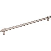 Jeffrey Alexander 5319SN Key Grande 14-1/8" L Bar Cabinet Pull - 319 mm Center-to-Center in Satin Nickel