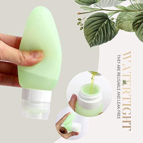 image for [UPGRADED]16 Pack Travel Bottles Set Cehomi 3 Ounce Leakproof Silicone