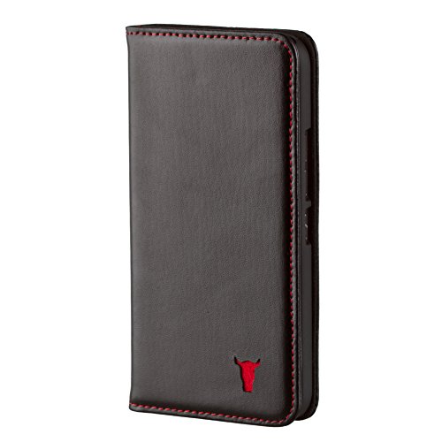 Htc one m9 case, leather, premium italian black cowhide…
