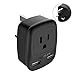 UK Ireland Hong Kong Power Adapter, TESSAN UK Travel Plug Adapter with 2 USB Charging Ports for USA to UK British England London Scotland Irish Wall Outlet- Compact Safe Grounded Type G