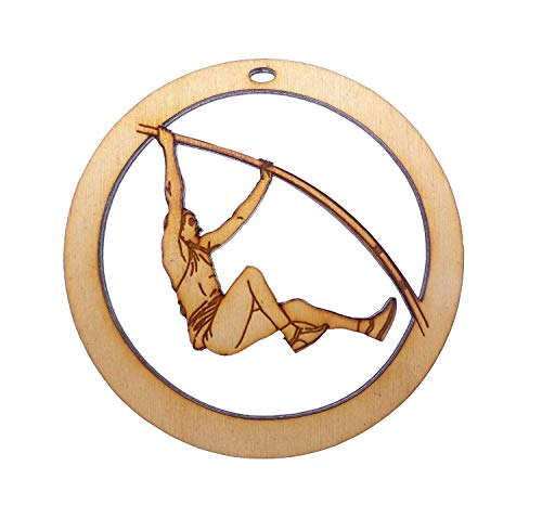 Personalized Pole Vaulter Ornament, Men, Gift for Pole Vaulter, Pole Vault Christmas Ornaments - Thumbnail 2