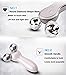 3D Microcurrent Facial Massager Roller, Electric Rechargeable Face Lift Beauty Roller Body Massage for Anti Aging Wrinkles, improve Facial Contour, Skin Tone Reduction and Firm Body Skin (Silver)thumb 3
